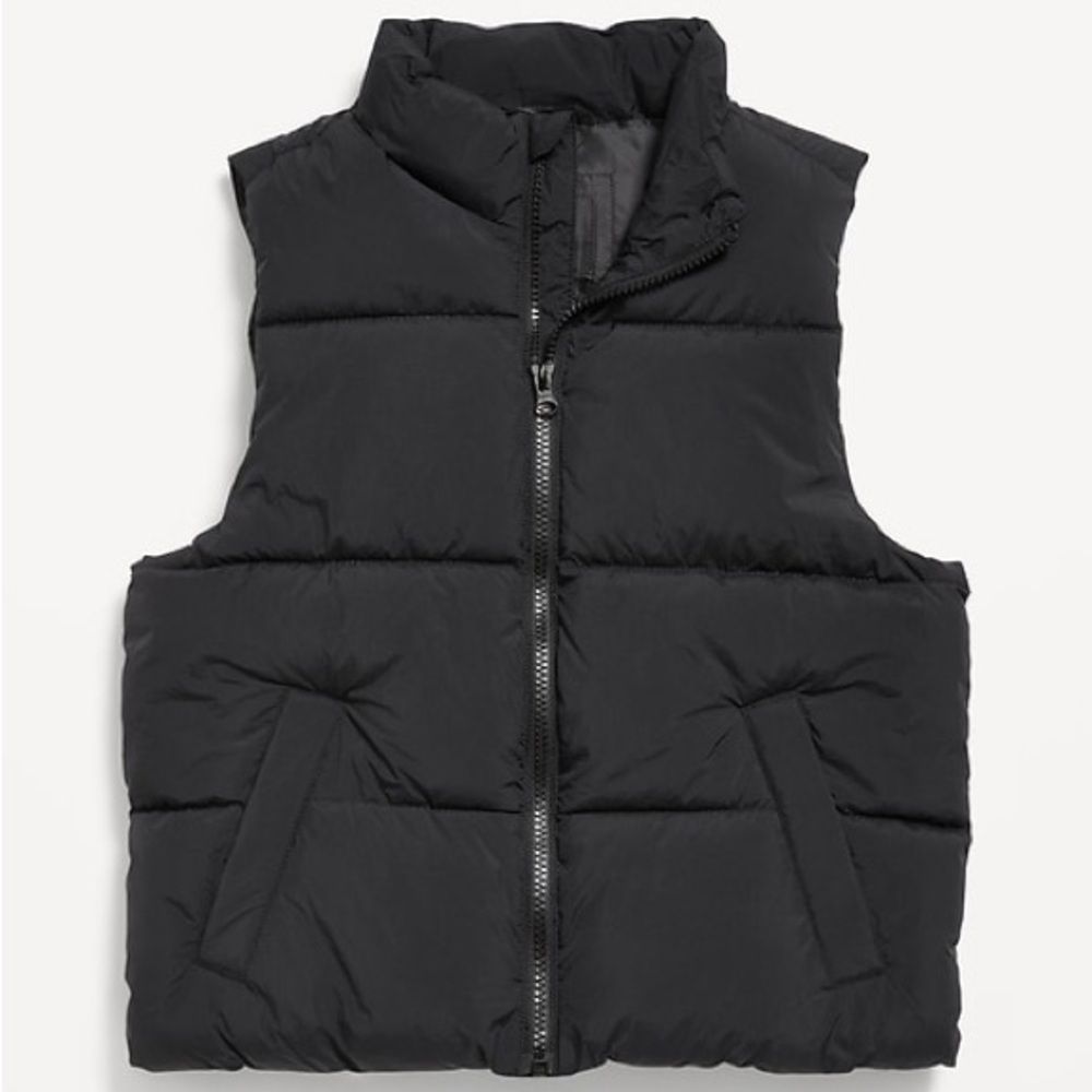 Old Navy Kids Quilted Vest in Charcoal